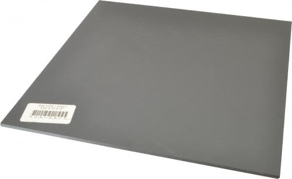 Made in USA - 3/16" Thick x 12" Wide x 1' Long, PVC Sheet - Gray, Type I PVC Grade - Americas Industrial Supply