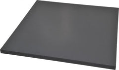 Made in USA - 1/2" Thick x 12" Wide x 1' Long, PVC Sheet - Gray, Type I PVC Grade - Americas Industrial Supply