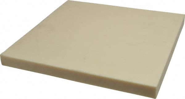 Made in USA - 1" Thick x 12" Wide x 1' Long, ABS Sheet - Tan, +0.025 Tolerance - Americas Industrial Supply