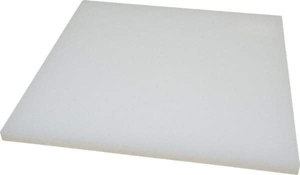 Value Collection - 1/2" Thick x 12" Wide x 1' Long, Polypropylene Sheet - Translucent White - Americas Industrial Supply