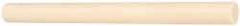 Made in USA - 1' Long, 2-1/2" Diam, ABS Plastic Rod - Beige - Americas Industrial Supply