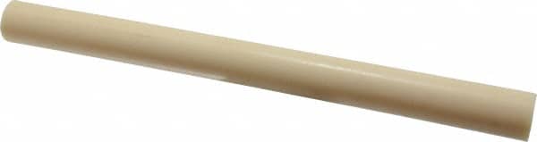 Made in USA - 1' Long, 1" Diam, ABS Plastic Rod - Beige - Americas Industrial Supply