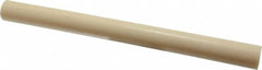 Made in USA - 1' Long, 1" Diam, ABS Plastic Rod - Beige - Americas Industrial Supply