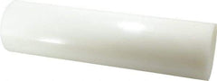 Value Collection - 1' Long, 3" Diam, Polyethylene (HDPE) Plastic Rod - White - Americas Industrial Supply