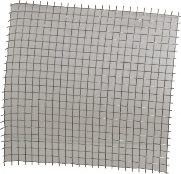 Value Collection - 16 Gage, 0.063 Inch Wire Diameter, 2 x 2 Mesh per Linear Inch, Stainless Steel, Wire Cloth - 0.437 Inch Opening Width, 12 Inch Wide x 12 Inch Stock Length - Americas Industrial Supply