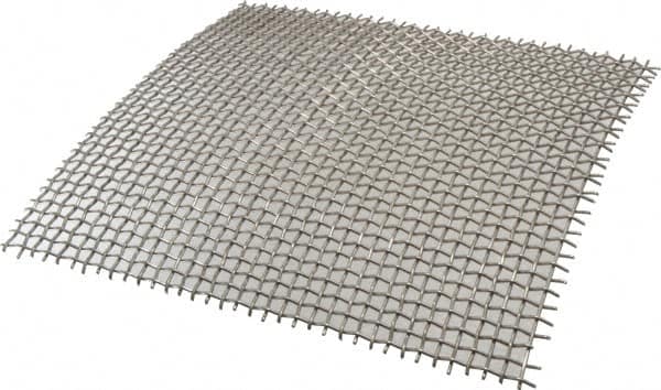 Value Collection - 14 Gage, 0.08 Inch Wire Diameter, 3 x 3 Mesh per Linear Inch, Stainless Steel, Wire Cloth - 0.253 Inch Opening Width, 12 Inch Wide x 12 Inch Stock Length - Americas Industrial Supply