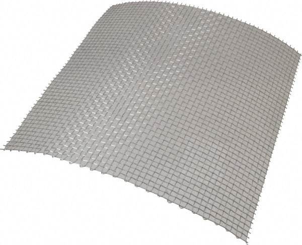 Value Collection - 20 Gage, 0.035 Inch Wire Diameter, 4 x 4 Mesh per Linear Inch, Stainless Steel, Milling Grade Wire Cloth - 0.215 Inch Opening Width, 12 Inch Wide x 12 Inch Stock Length - Americas Industrial Supply