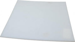 Made in USA - 3/16" Thick x 12" Wide x 1' Long, Polyethylene (UHMW) Sheet - White, ±0.20% Tolerance - Americas Industrial Supply