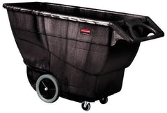 Rubbermaid - 2,100 Lb Load Capacity, 1 Cu Yd, Structural Foam Tilt Truck - 33-1/2" Wide x 70-3/4" Long x 42-1/4" High, Black - Americas Industrial Supply