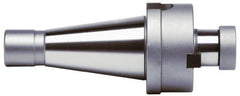 Accupro - NMTB50 Taper Shank 1-1/2" Pilot Diam Shell Mill Holder - 1.88" Flange to Nose End Projection, 3/4-16 Lock Screw, Through-Spindle Coolant - Exact Industrial Supply