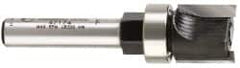 Amana Tool - 1/2" Cut Diam, 1/2" Length of Cut, 2 Flute Pattern-Cutting Edge Profile Router Bit - Carbide-Tipped, 1/4" Shank Diam, 1-15/16" OAL, Uncoated - Americas Industrial Supply