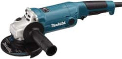 Makita - 5" Wheel Diam, 11,000 RPM, Corded Angle & Disc Grinder - 5/8-11 Spindle, 120 Volts, 10.5 Amps - Americas Industrial Supply