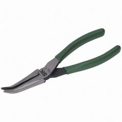 SK - Bent Nose Pliers - 7" W/O CUTTER CURVED NOSE PLIER - Americas Industrial Supply
