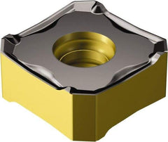 Sandvik Coromant - 345R1305 PM Grade 530 Carbide Milling Insert - Uncoated, 5.56mm Thick, 13mm Inscribed Circle, 0.8mm Corner Radius - Americas Industrial Supply