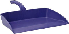 Vikan - 12-1/2" Wide Handheld Dustpan - Plastic Body, 4-1/2" Handle, Purple - Americas Industrial Supply