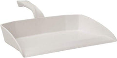 Vikan - 12-1/2" Wide Handheld Dustpan - Plastic Body, 4-1/2" Handle, White - Americas Industrial Supply