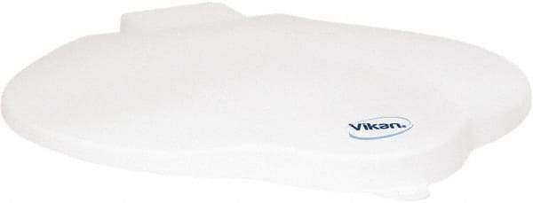 Vikan - 3 Gal Polypropylene Pail Lid - White, For Use with 5690 - Americas Industrial Supply