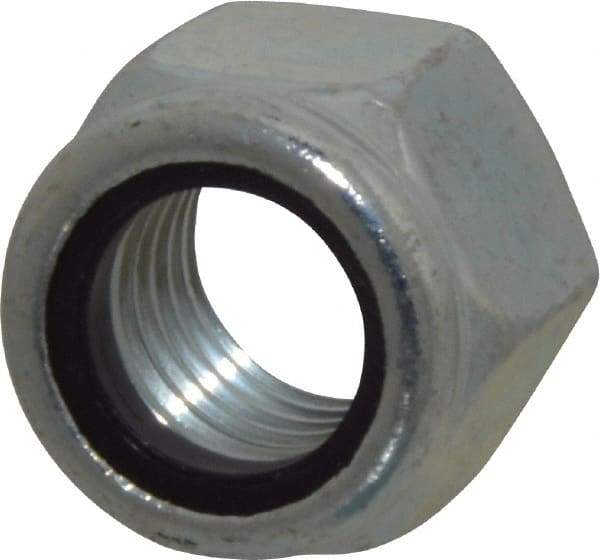 Value Collection - 3/4-10 UNC Grade 5 Hex Lock Nut with Nylon Insert - 1-1/16" Width Across Flats, 7/8" High, Zinc Trivalent Chromate Finish - Americas Industrial Supply