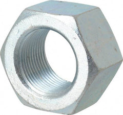 Value Collection - 1-1/4 - 12 UNF Steel Right Hand Hex Nut - 1-7/8" Across Flats, 1.094" High, Zinc Clear Finish - Americas Industrial Supply