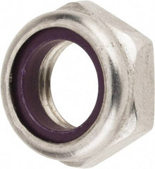 Value Collection - 1/2-20 UNF 18-8 Hex Lock Nut with Nylon Insert - 3/4" Width Across Flats, 5/16" High, Uncoated - Americas Industrial Supply