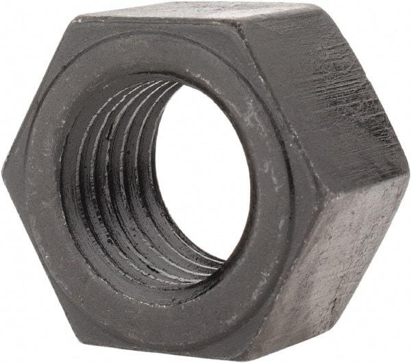 Value Collection - 1-1/4 - 7 UNC Steel Right Hand Hex Nut - 1-7/8" Across Flats, 1-1/16" High, Uncoated - Americas Industrial Supply