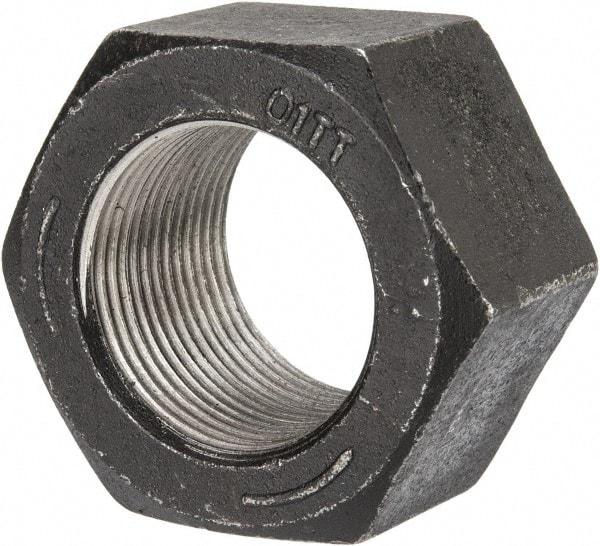 Value Collection - 1-3/8 - 12 UNF Steel Right Hand Hex Nut - 2-1/16" Across Flats, 1.206" High, Uncoated - Americas Industrial Supply