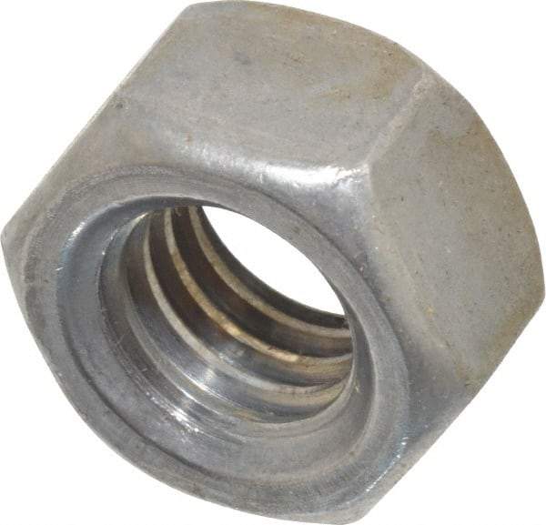 Value Collection - 7/16-14 UNC Steel Right Hand Hex Nut - 11/16" Across Flats, 3/8" High, Uncoated - Americas Industrial Supply