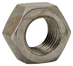 Value Collection - 7/16-20 UNF Steel Right Hand Hex Nut - 11/16" Across Flats, 3/8" High, Uncoated - Americas Industrial Supply