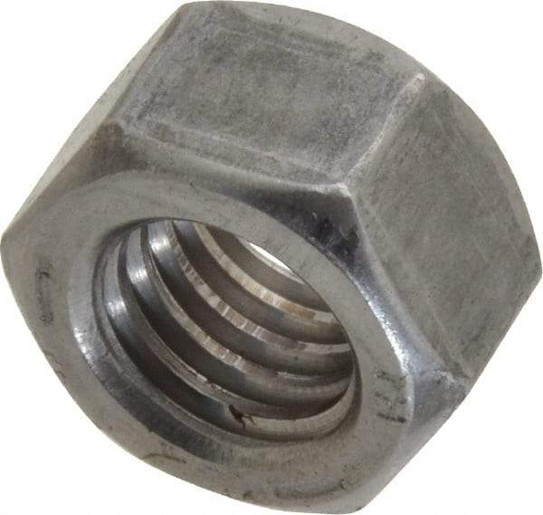 Value Collection - 1/2-13 UNC Steel Right Hand Hex Nut - 3/4" Across Flats, 7/16" High, Uncoated - Americas Industrial Supply