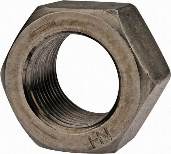 Value Collection - 7/8-14 UNF Steel Right Hand Hex Nut - 1-5/16" Across Flats, 3/4" High, Uncoated - Americas Industrial Supply