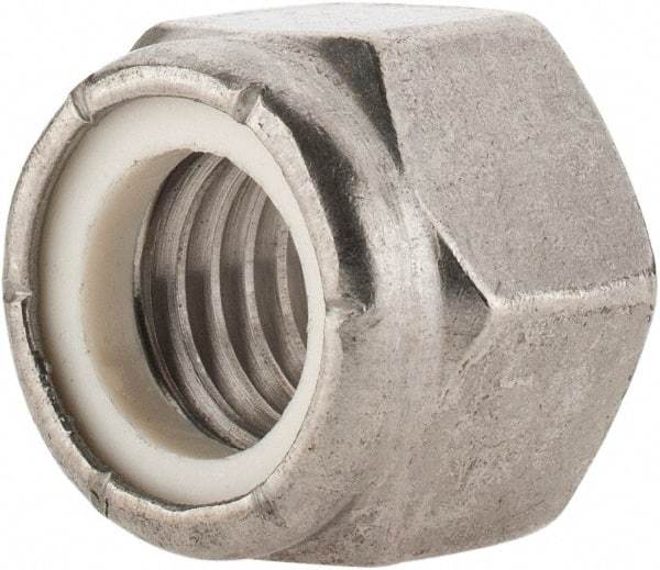 Value Collection - 5/8-11 UNC 316 Hex Lock Nut with Nylon Insert - 15/16" Width Across Flats, 3/4" High, Uncoated - Americas Industrial Supply