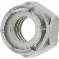 Value Collection - 5/16-18 UNC 316 Hex Lock Nut with Nylon Insert - 1/2" Width Across Flats, 11/32" High - Americas Industrial Supply