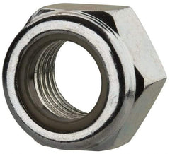 Value Collection - M14x1.50 Metric Fine Grade 8 Hex Lock Nut with Nylon Insert - 14mm High, Zinc-Plated Finish - Americas Industrial Supply