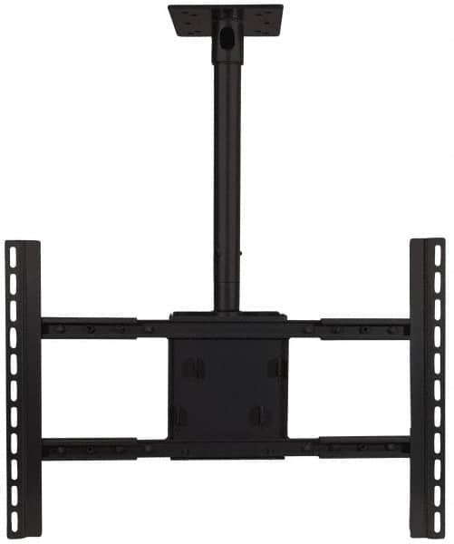 Video Mount - Steel, Flat Panel Ceiling Mount For 42 to 70 Inch Plasma Monitor - Black, 180 Lbs. Load Capacity, 0 to 18 Inch Vertical Opening, 15° Max Tilt Angle, Ceiling Mount Rotating and Tilting - Americas Industrial Supply