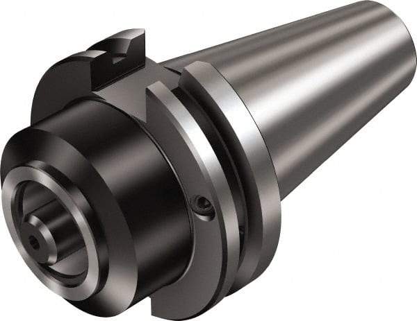 Sandvik Coromant - C5 System Size, CAT50 Taper, Modular Tool Holding System Adapter - 80mm Projection, 50mm Body Diam, 181.8mm OAL, Through Coolant - Exact Industrial Supply