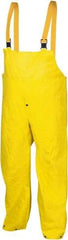 MCR Safety - Size M, Yellow, Rain, Limited Flammability Overall - Snap Ankle, Take Up Snaps Wrist - Americas Industrial Supply