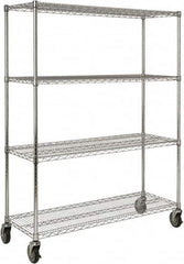 Rubbermaid - 4 Shelf Wire Shelving - Starter Unit - 50" Wide x 18" Deep x 67-5/32" High, - Americas Industrial Supply