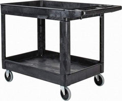 Rubbermaid - 500 Lb Capacity, 25-7/8" Wide x 45-1/4" Long x 33-1/4" High Standard Utility Cart - 2 Shelf, Plastic - Americas Industrial Supply