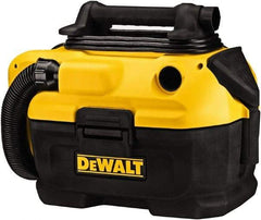 DeWALT - 2 Gal Plastic Tank, Electric & Battery Powered Wet/Dry Vacuum - 120 VAC & 18/20 Volt, 5' Hose Fitting, Cordless, HEPA Filter, Accessories Included - Americas Industrial Supply