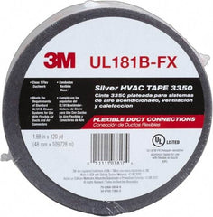 3M - 48mm x 120 Yds Silver Foil Tape - 3.1 mil, Acrylic Adhesive, Series 3350 - Americas Industrial Supply