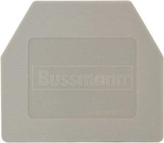 Cooper Bussmann - 1.18" High x 0.8" Long, Terminal Block End Cover - Use with DM20-GY Terminal Blocks - Americas Industrial Supply