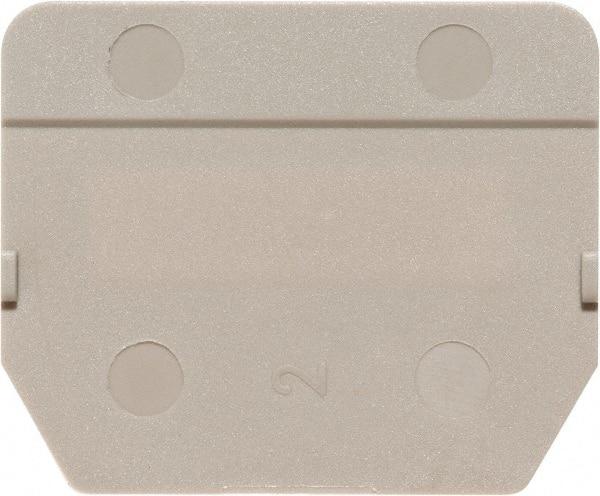 Cooper Bussmann - 2" High x 2.4" Long, Terminal Block Partition Plate - Use with DS50 Series Terminal Blocks - Americas Industrial Supply