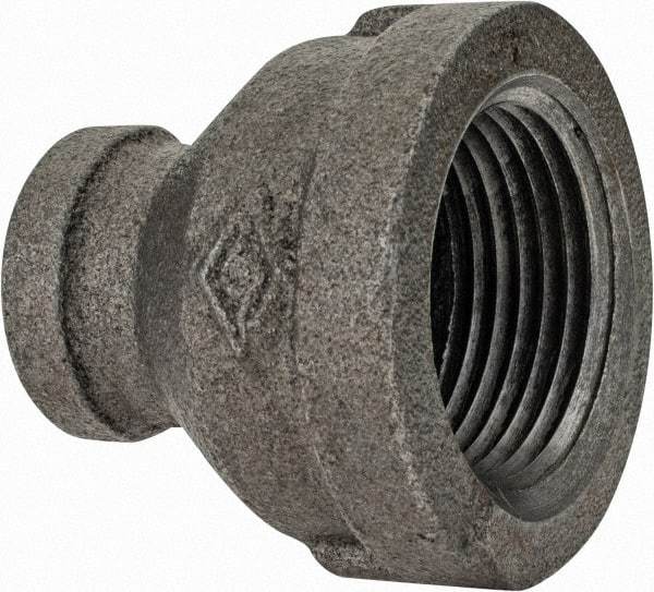 Value Collection - Class 150, 1 x 3/8" Black Pipe Reducing Bushing - Threaded, Malleable Iron - Americas Industrial Supply