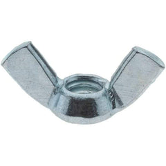 Value Collection - 1/4-20 UNC, Zinc Plated, Steel Type A Wing Nut - 1.1" Wing Span, 0.57" Wing Span - Americas Industrial Supply