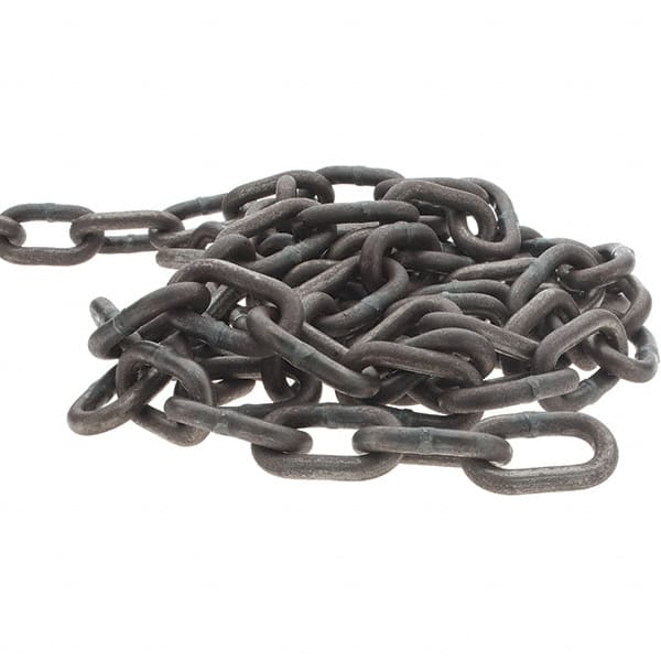 Peerless Chain - 1/4" Welded High Test Chain - 5,400 Lb Capacity, Grade 40, 134' Long, Hot Galvanized Finish - Americas Industrial Supply