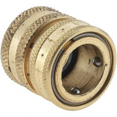 Parker - 3/4 Garden Hose Coupler - Brass & Stainless Steel, Female Connector - Americas Industrial Supply