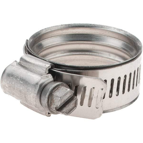 IDEAL TRIDON - SAE Size 19, 27 to 35mm Diam, 360 ° Stainless Steel Worm Drive Clamp - Americas Industrial Supply