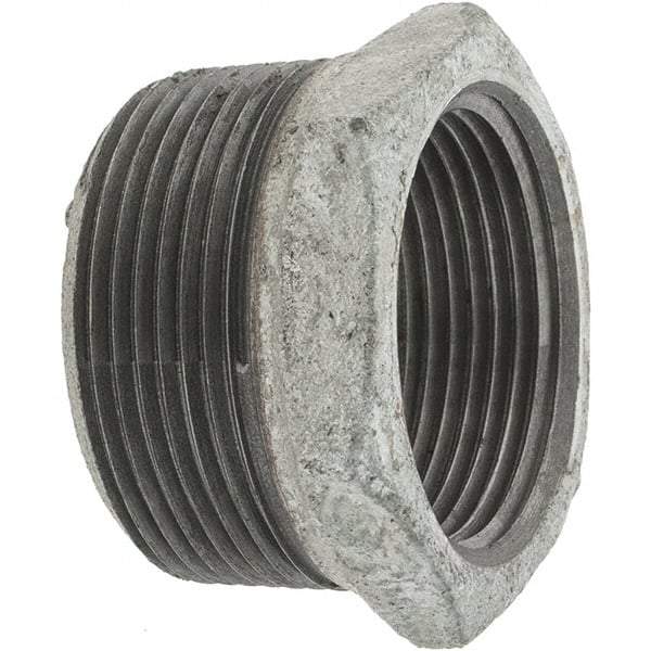 Value Collection - Class 150, 1-1/2 x 1-1/4" Galvanized Pipe Hex Bushing - Threaded, Malleable Iron - Americas Industrial Supply