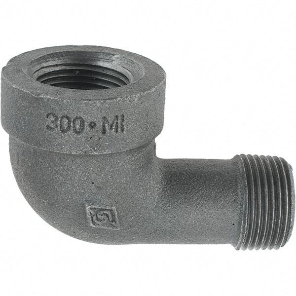 Value Collection - Size 3/4", Class 300, Malleable Iron Black Pipe 90° Street Elbow - 300 psi, Threaded End Connection - Americas Industrial Supply