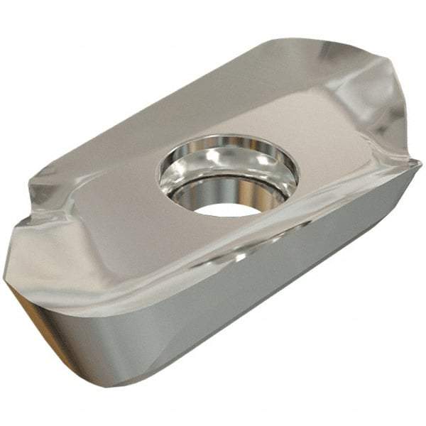 Iscar - APCR220650 HM Grade IC28 Carbide Milling Insert - Uncoated, 0.2362" Thick, 5mm Corner Radius - Americas Industrial Supply